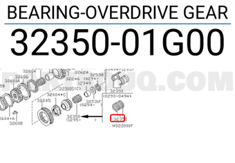 Nissan 3235001G00 BEARING-OVERDRIVE GEAR