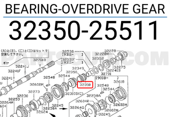 Nissan 3235025511 BEARING-OVERDRIVE GEAR