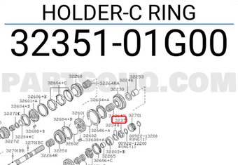 Nissan 3235101G00 HOLDER-C RING