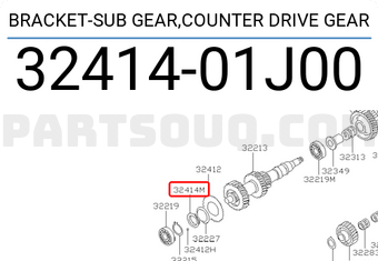 Nissan 3241401J00 BRACKET-SUB GEAR,COUNTER DRIVE GEAR