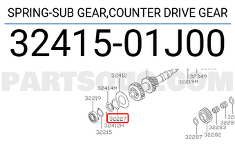 Nissan 3241501J00 SPRING-SUB GEAR,COUNTER DRIVE GEAR