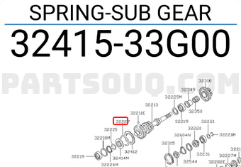Nissan 3241533G00 SPRING-SUB GEAR