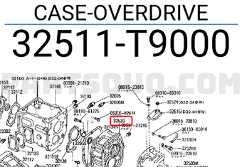 Nissan 32511T9000 CASE-OVERDRIVE