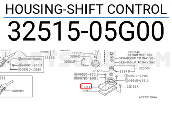 Nissan 3251505G00 HOUSING-SHIFT CONTROL