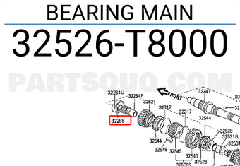 Nissan 32526T8000 BEARING MAIN