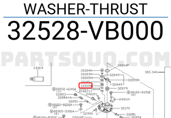 Nissan 32528VB000 WASHER-THRUST