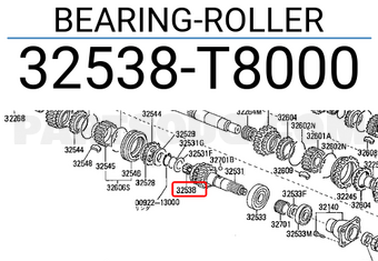 Nissan 32538T8000 BEARING-ROLLER
