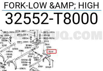 Nissan 32552T8000 FORK-LOW & HIGH
