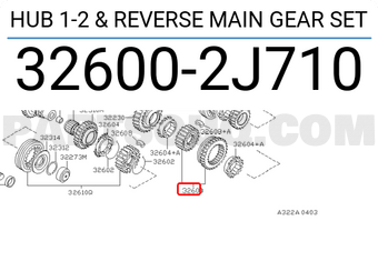 Nissan 326002J710 HUB 1-2 & REVERSE MAIN GEAR SET