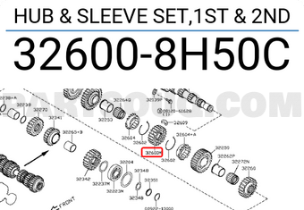 Nissan 326008H50C HUB & SLEEVE SET,1ST & 2ND