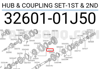 Nissan 3260101J50 HUB & COUPLING SET-1ST & 2ND