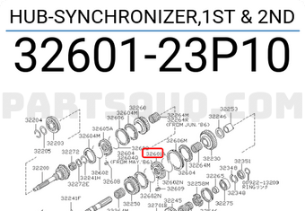 Nissan 3260123P10 HUB-SYNCHRONIZER,1ST & 2ND