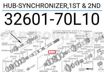 Nissan 3260170L10 HUB-SYNCHRONIZER,1ST & 2ND