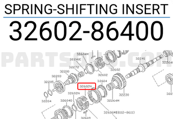 Nissan 3260286400 SPRING-SHIFTING INSERT