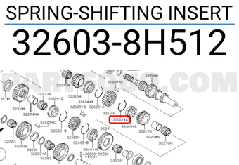 Nissan 326038H512 SPRING-SHIFTING INSERT