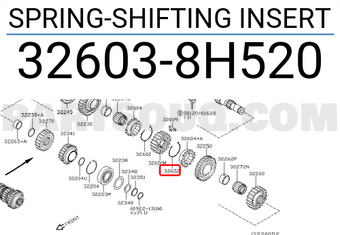 Nissan 326038H520 SPRING-SHIFTING INSERT
