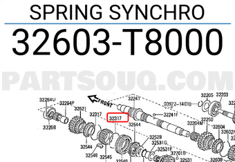 Nissan 32603T8000 SPRING SYNCHRO
