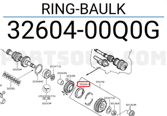 Nissan 3260400Q0G RING-BAULK