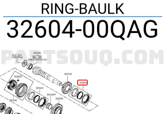 Nissan 3260400QAG RING-BAULK