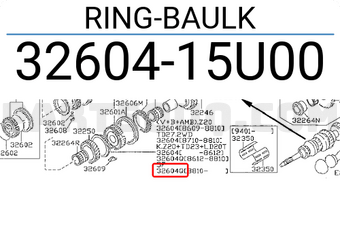 Nissan 3260415U00 RING-BAULK