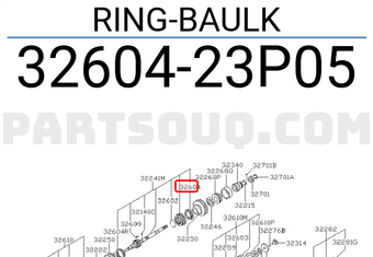 Nissan 3260423P05 RING-BAULK