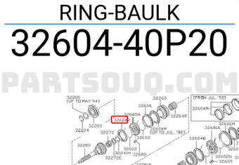 Nissan 3260440P20 RING-BAULK