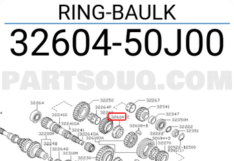 Nissan 3260450J00 RING-BAULK