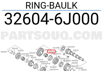 Nissan 326046J000 RING-BAULK
