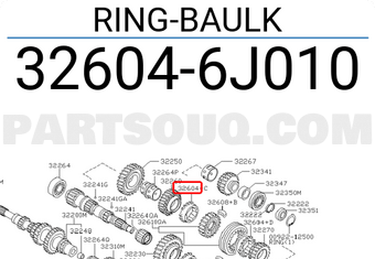 Nissan 326046J010 RING-BAULK