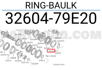 Nissan 3260479E20 RING-BAULK