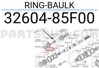 Nissan 3260485F00 RING-BAULK