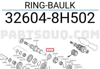 Nissan 326048H502 RING-BAULK