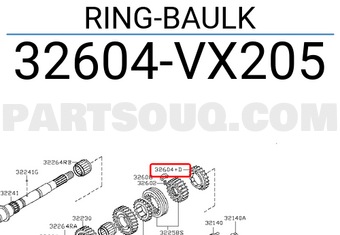 Nissan 32604VX205 RING-BAULK