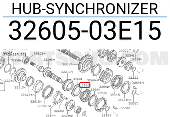Nissan 3260503E15 HUB-SYNCHRONIZER