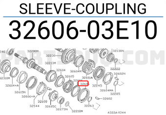Nissan 3260603E10 SLEEVE-COUPLING