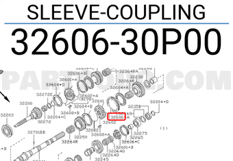 Nissan 3260630P00 SLEEVE-COUPLING
