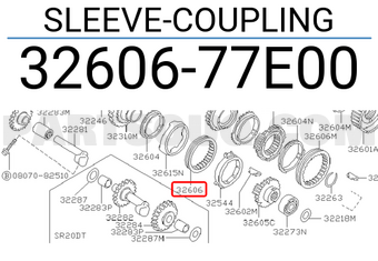 Nissan 3260677E00 SLEEVE-COUPLING