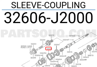 Nissan 32606J2000 SLEEVE-COUPLING