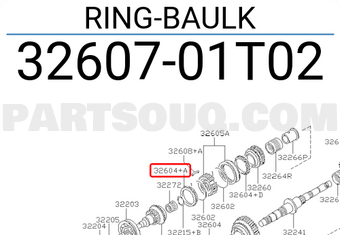 Nissan 3260701T02 RING-BAULK
