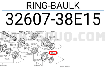 Nissan 3260738E15 RING-BAULK
