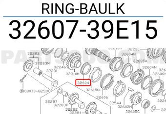 Nissan 3260739E15 RING-BAULK