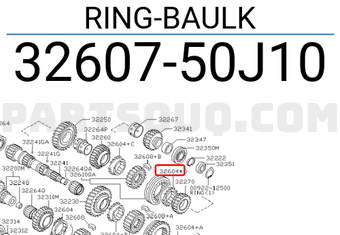 Nissan 3260750J10 RING-BAULK