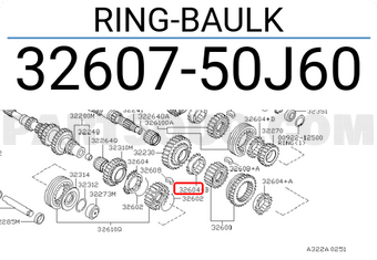 Nissan 3260750J60 RING-BAULK