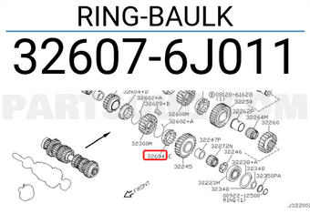 Nissan 326076J011 RING-BAULK