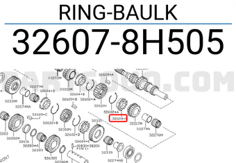 Nissan 326078H505 RING-BAULK