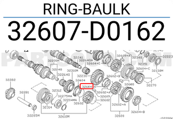 Nissan 32607D0162 RING-BAULK