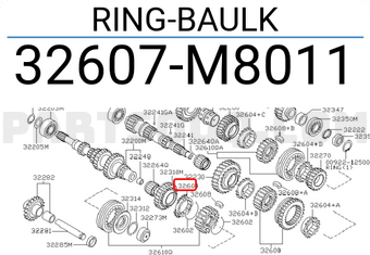 Nissan 32607M8011 RING-BAULK