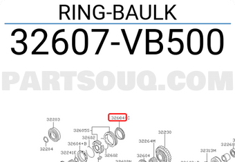Nissan 32607VB500 RING-BAULK