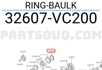 Nissan 32607VC200 RING-BAULK