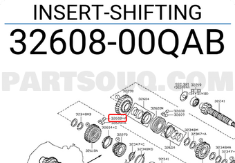 Nissan 3260800QAB INSERT-SHIFTING